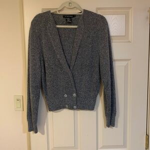 I.B. Diffusion Gray Cardigan Sweater sz M